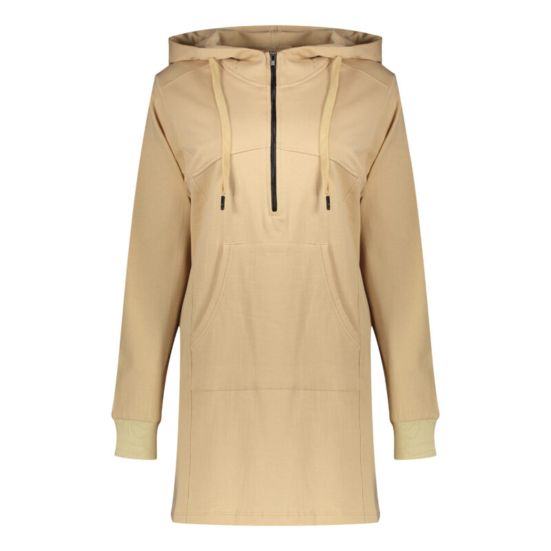 هودی زنانه مادر مدل لیندا رنگ کرم